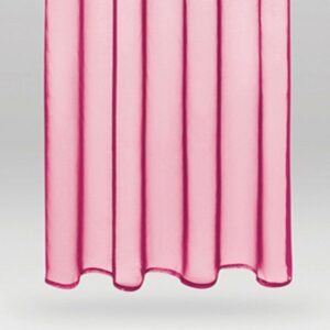 Bestlivings Dekoschal Noella Schlaufe Voile 2er Pack 140 cm x 145 cm Pink