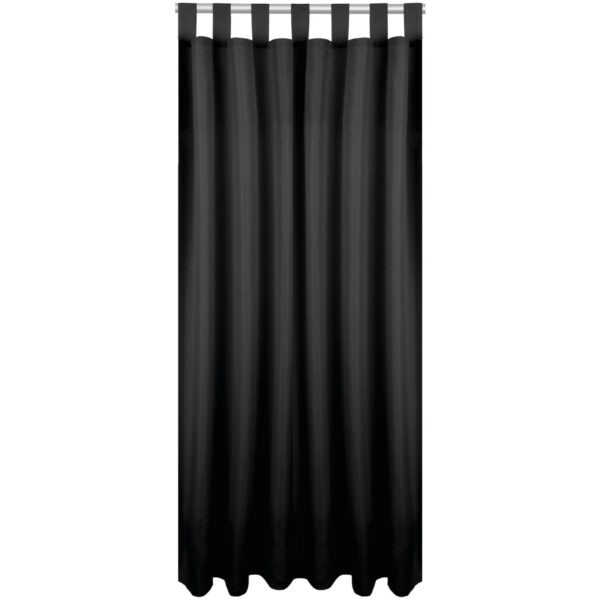 Bestlivings Dekoschal Ellen Schlaufen 140 cm x 175 cm Schwarz