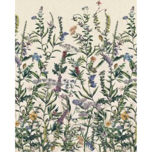 Komar Fototapete Flowering Herbs Multicolor 200 x 250 cm 611618