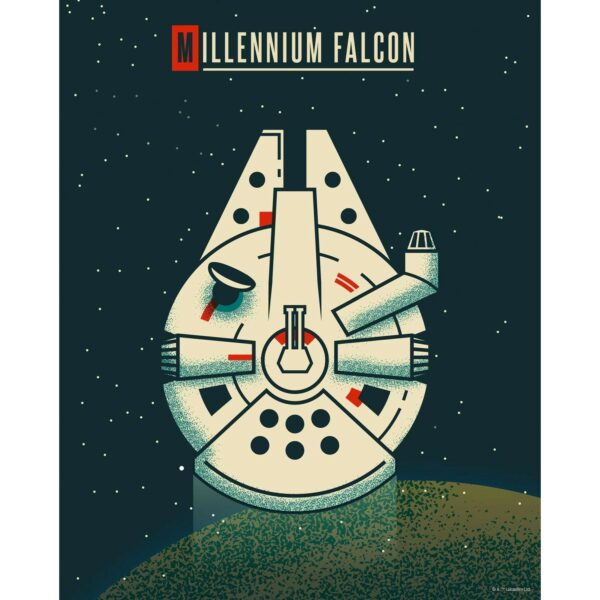 Disney Poster Star Wars Millennium Falken Dunkelblau 40 cm x 50 cm 612856