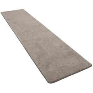 Snapstyle Hochflor Luxus Velours Läufer Teppich Touch Taupe 80x240cm