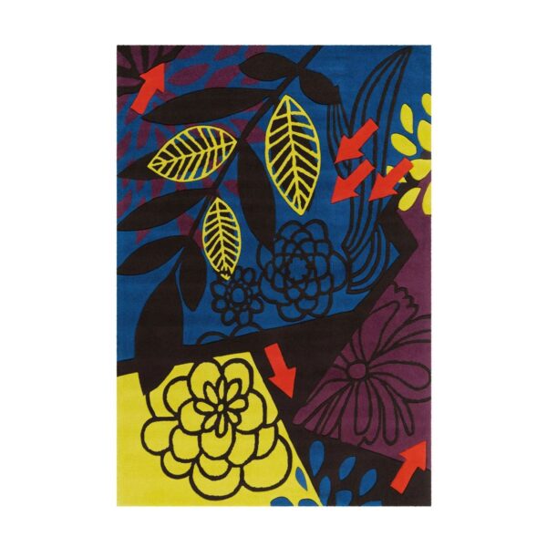 MeGusta Kurzflor Teppich Modern Multi 170x240 cm Dolores