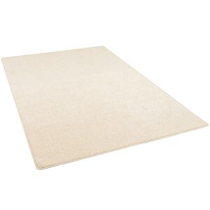 Snapstyle Hochflor Velours Teppich Mona Creme 200x200cm