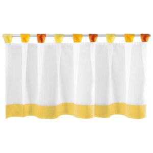 Arsvita Bistrogardine mit Schlaufen 150 cm x 45 cm Gelb Orange