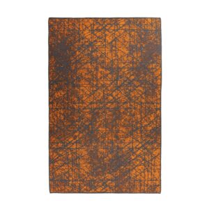 MeGusta Kurzflor Teppich Klassisch Modern Orange 120x170 cm Cristina