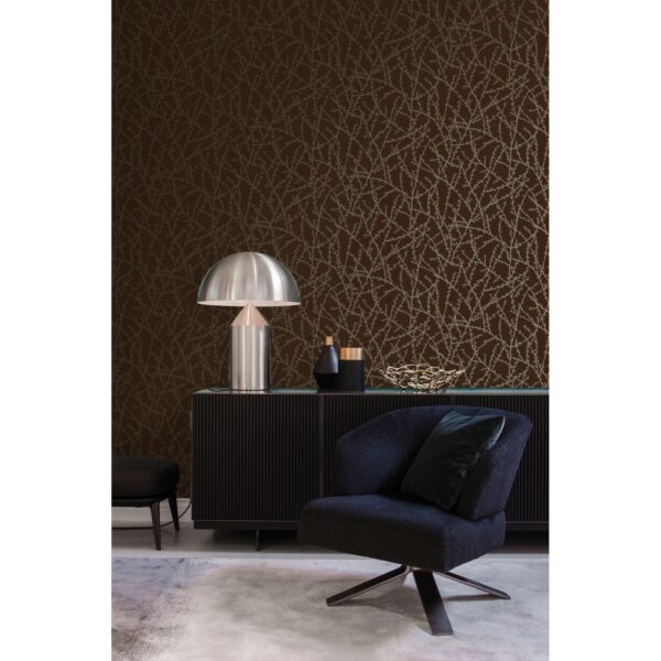 Origin Wallcoverings Tapete Blütenzweige Braun und Bronze 53 cm x 10