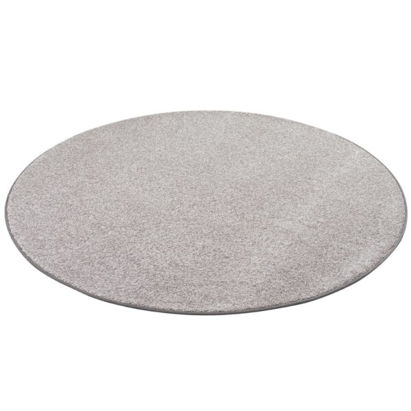 Snapstyle Luxus Soft Velours Teppich Shine Taupe 100cm Rund