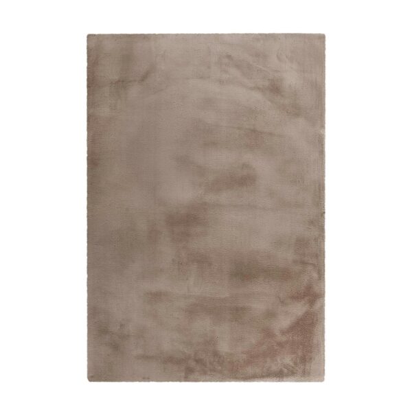 MeGusta Shaggy Hochflor Teppich Uni Taupe Polyester 160x230 cm Catalina