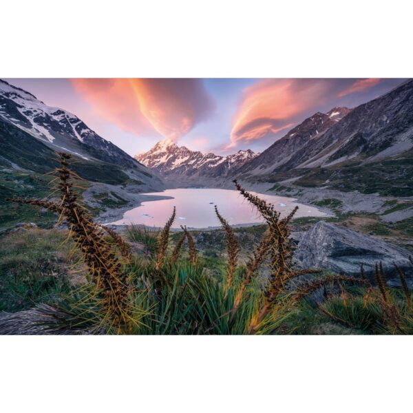 Sanders & Sanders Fototapete Landschaft Grau Grün und Blau 450 x 280 cm 612702