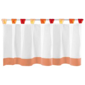 Arsvita Bistrogardine mit Schlaufen 150 cm x 45 cm Orange Rot