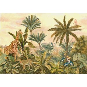 Komar Fototapete Tropical Vintage Garden Grün 400 x 280 cm 610862