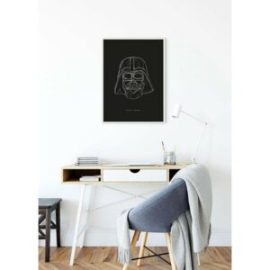 Disney Poster Star Wars Vader Schwarz-Weiß 50 x 70 cm 610220