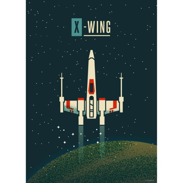 Disney Poster Star Wars X-Wing Dunkelblau 50 cm x 70 cm 612860