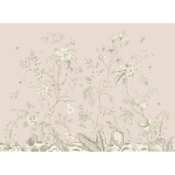 Sanders & Sanders Fototapete Blumenmuster Beige 3