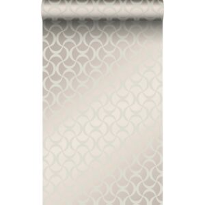 Origin Wallcoverings Tapete Grafisches Muster Silber 53 cm x 10