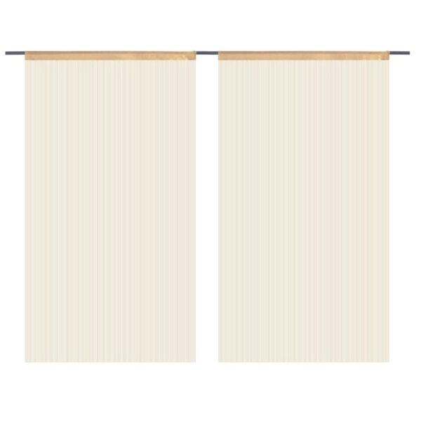 vidaXL Fadenvorhänge 2 Stk 140 x 250 cm Beige