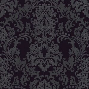 Bricoflor Neobarock Tapete in Grau und Schwarz Ornament Tapete im Eleganten Stil Schwarze Vliestapete mit Barock Muster Ideal für Schlafzimmer