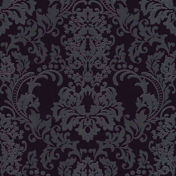 Bricoflor Neobarock Tapete in Grau und Schwarz Ornament Tapete im Eleganten Stil Schwarze Vliestapete mit Barock Muster Ideal für Schlafzimmer