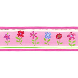 ESTAhome Tapetenbordüre Blumen Rosa 17