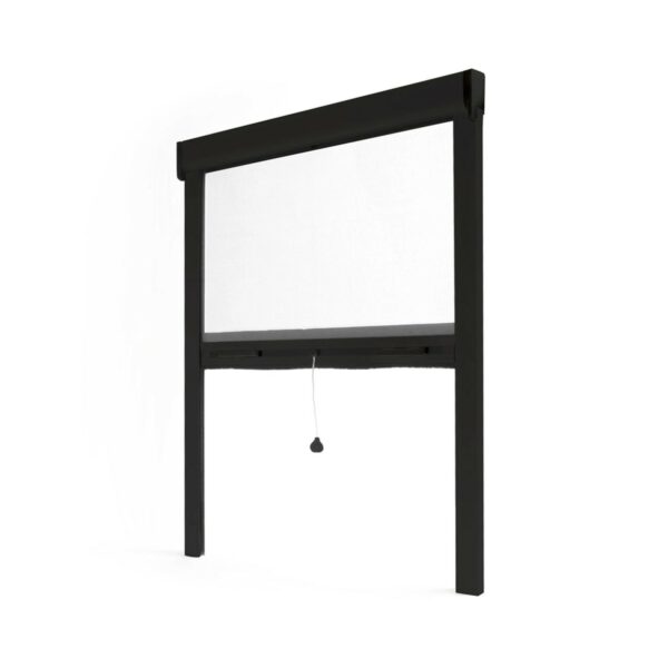 Avosdim Insektenschutzrollo Fenster & Tür Aluminium 150cm x 220cm Schwarz