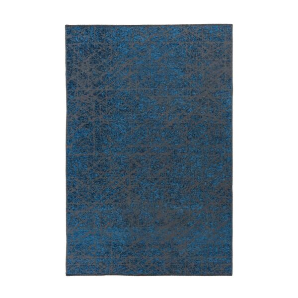 MeGusta Kurzflor Teppich Klassisch Modern Blau 80x150 cm Cristina