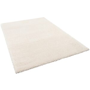 Snapstyle Luxus Hochflor Shaggy Teppich Dream Beige 160x160cm