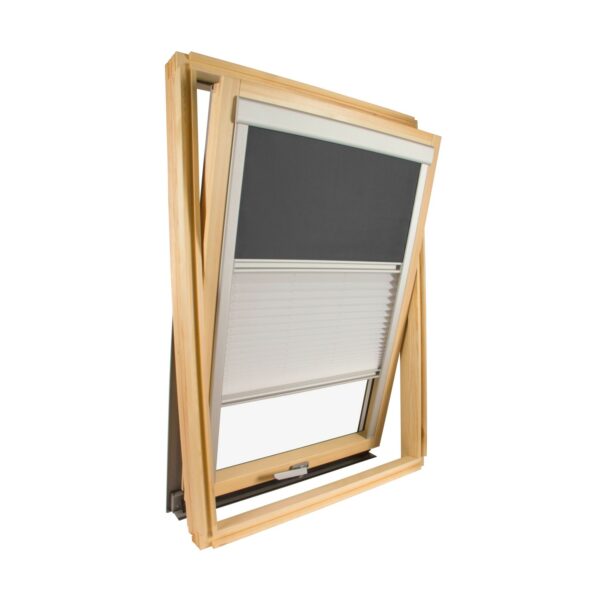 Avosdim Kombirollo Für Velux Dachfenster MK06 Anthrazitgraue