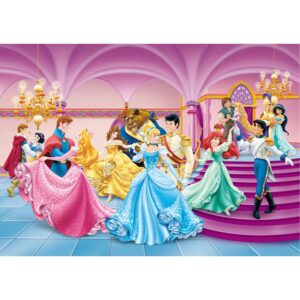 Disney Fototapete Prinzessinnen Rosa Blau und Gelb 255 x 180 cm 600351