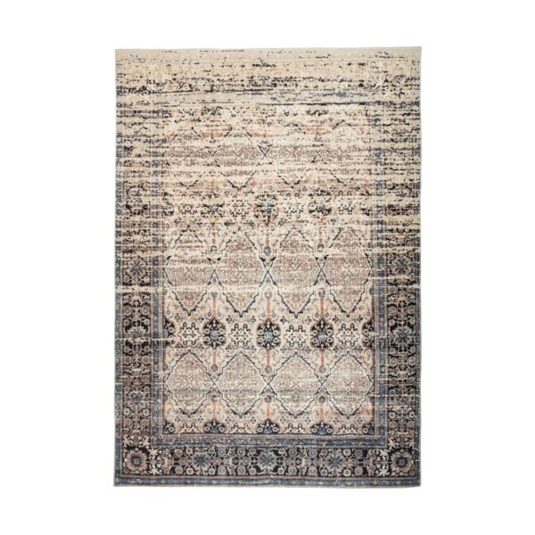 MeGusta Vintage Teppich Beige Blau Vintage Design Orientalisch 120 x 180 cm