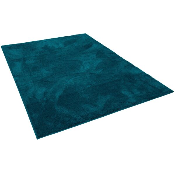 Pergamon Luxus Super Soft Hochflor Langflor Teppich Silky Petrol 200x290cm