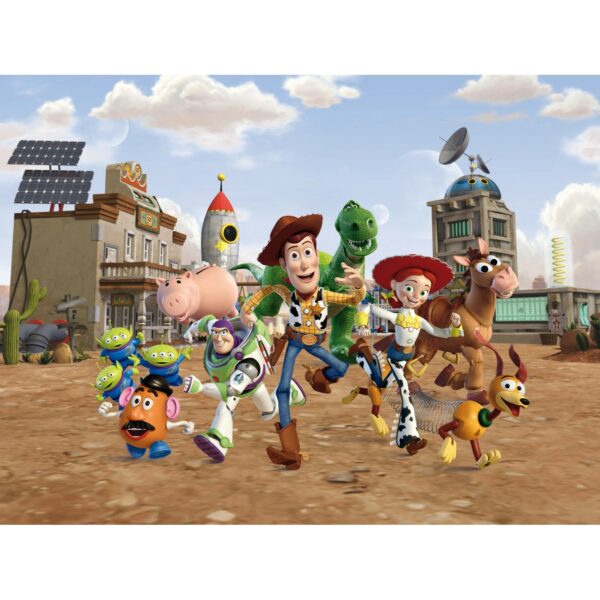 Disney Fototapete Toy Story Beige Grün und Gelb 360 x 270 cm 600581