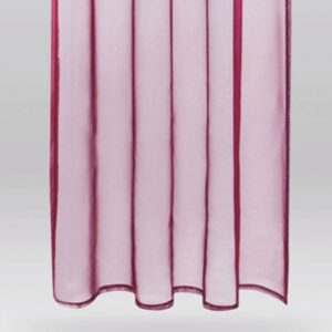 Bestlivings Dekoschal Noella Schlaufe Voile 2er Pack 140 cm x 175 cm Bordeaux