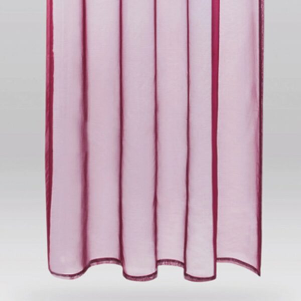 Bestlivings Dekoschal Noella Schlaufe Voile 2er Pack 140 cm x 175 cm Bordeaux