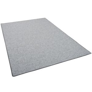 Snapstyle Feinschlingen Velour Teppich Strong Silbergrau 100x100cm