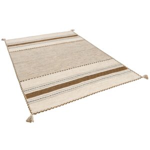 Pergamon Natur Teppich Kelim Navarro Curry 70x140cm