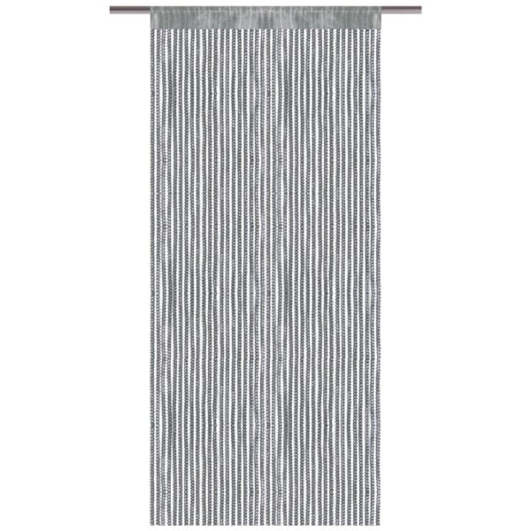 Bestlivings Fadenvorhand Fadengardine Vorhang Gardine Anthrazit 90 cm x 250 cm