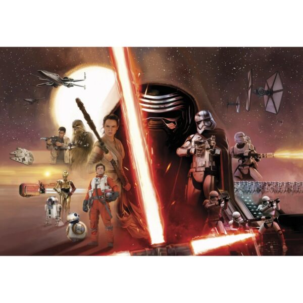 Disney Fototapete Star Wars Braun und Rot 368 x 254 cm 612230