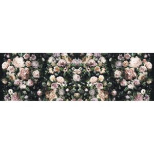 Sanders & Sanders Fototapete Blumen Multicolor Auf Schwarz 800 x 250 cm 611946