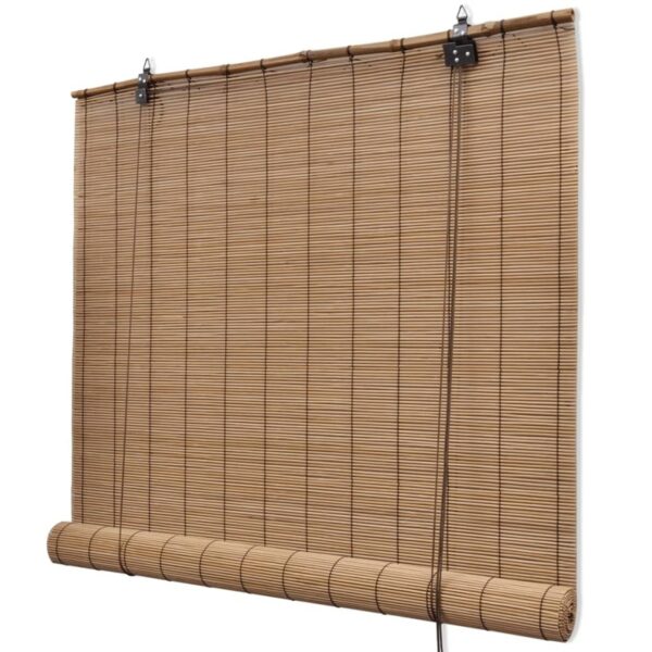 vidaXL Braunes Bambusrollo 80 x 160 cm