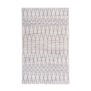 MeGusta Flachflor Teppich EthnoDesign Grau Polyester 200x290 cm Sonia