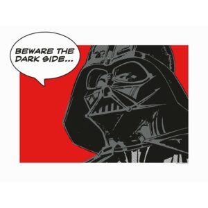 Disney Poster Star Wars Vader Rot und Schwarz 40 x 30 cm 610245