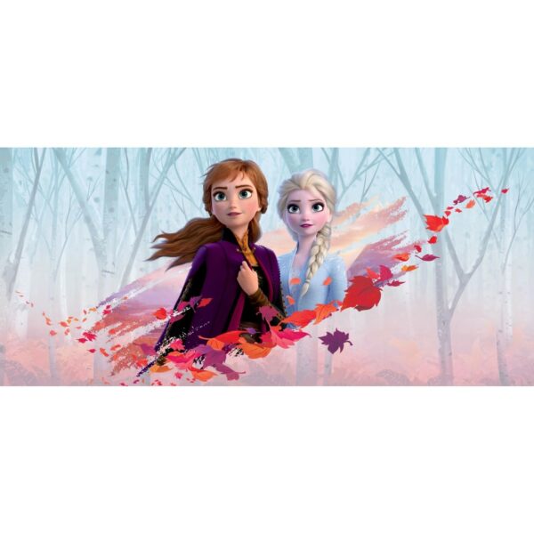 Disney Poster Die Eiskönigin Anna & Elsa Blau Lila und Orange 202 x 90 cm 600907