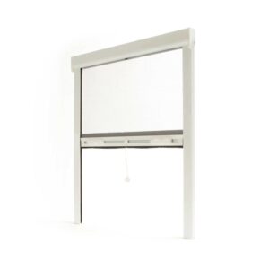 Avosdim Insektenschutzrollo Fenster & Tür Aluminium 150cm x 160cm Weiß