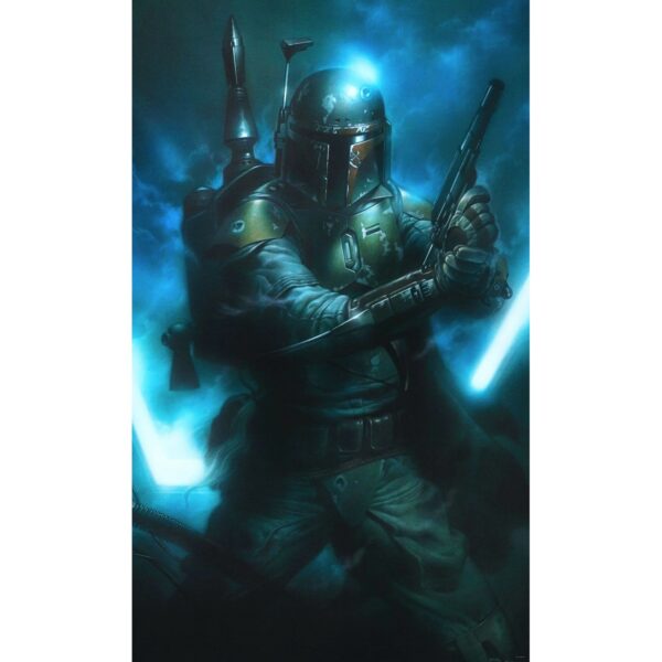 Disney Fototapete Star Wars Bounty Hunter Blau 150 x 280 cm 610038