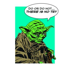 Disney Poster Star Wars Yoda Multicolor 30 x 40 cm 611679