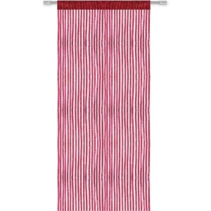 Bestlivings Metall Optik Fadenvorhang Trennvorhang Gardine Stangendurchzug ca. 90 cm x 200 cm Rot