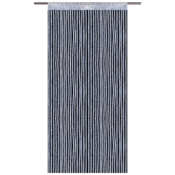 Bestlivings Fadenvorhand Fadengardine Vorhang Gardine Silber 90 cm x 200 cm