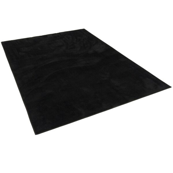 Pergamon Luxus Super Soft Hochflor Langflor Teppich Melia Schwarz 120x170cm