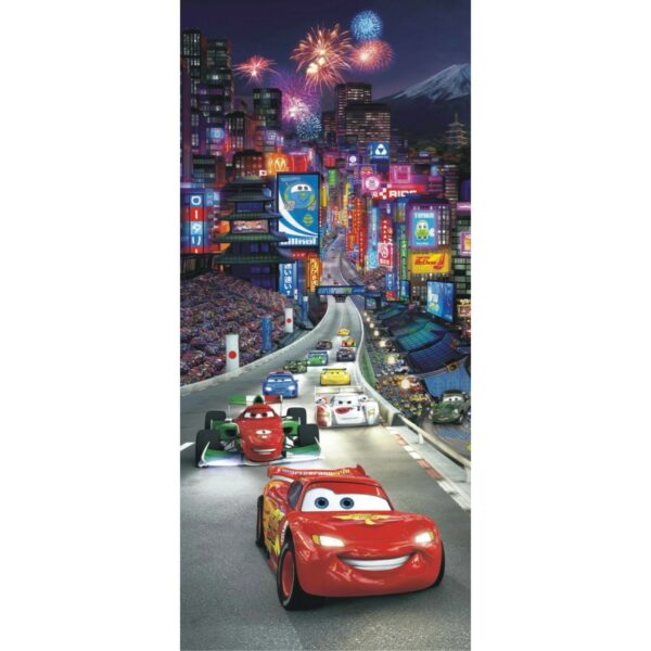 Disney Poster Cars Rot Lila und Grau 90 x 202 cm 600752