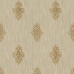 Tadessi Tapete Barock Gioele M1 No 2263 Vliestapete Beige Bronze Ornament Barocktapete